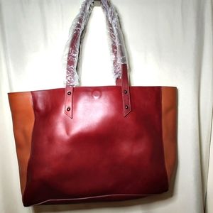 NWOT-Never Used. Classic Two Tone Tote/Shoulder Bag.